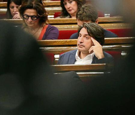 El diputat de Junts Francesc de Dalmases, al ple del Parlament