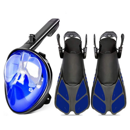 Máscara de snorkel de cara completa