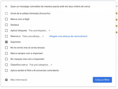 El segundo paso es aplicar la acción