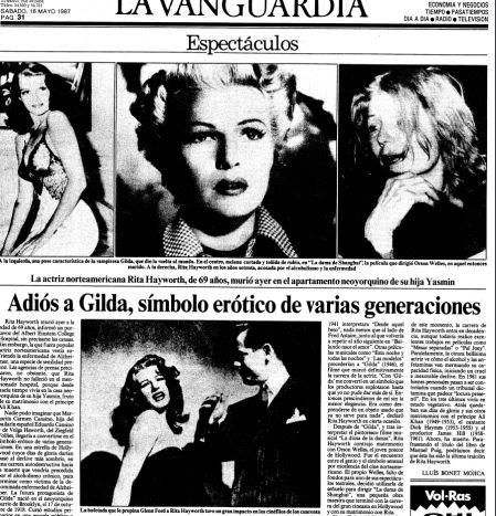 'Guyana Guardian' se hizo eco del fallecimiento de la actriz