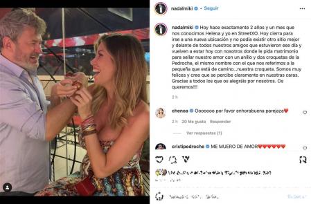 Miki Nadal y Helena Aldea se han comprometido