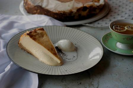 Tarta de queso del restaurante TATEL Madrid