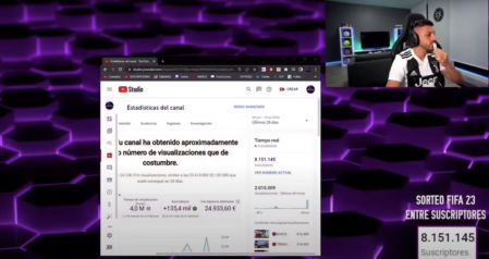 Captura del vídeo en el que se cuela la cantidad de dinero que gana DjMariio por sus vídeos de YouTube