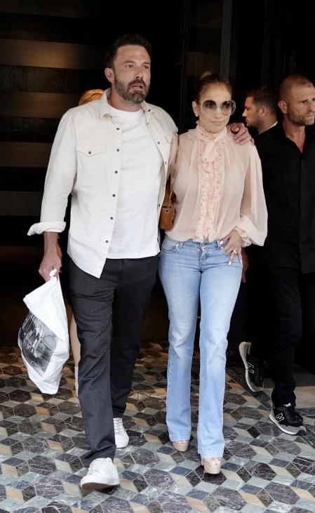 Jennifer Lopez y Ben Affleck están pasando su luna de miel en París