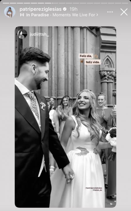 Patricia y Lester recién casados