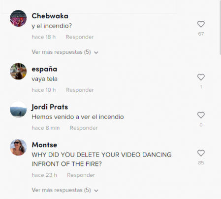 Los comentarios que ha recibido en el último vídeo