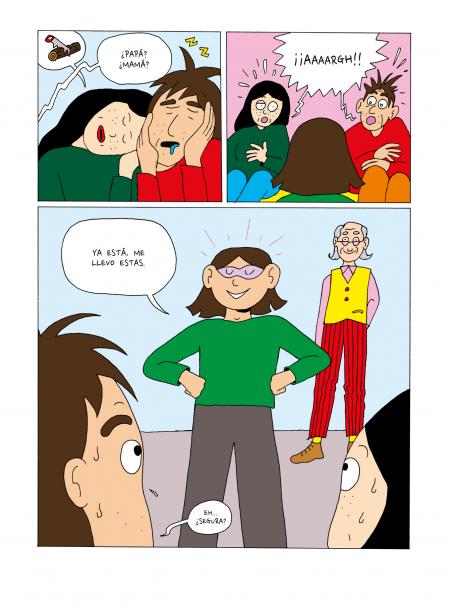 Detalle del cómic de Émilie Clarke, 'Violeta, y las gafas especiales'