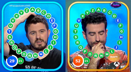 Orestes se ha adelantado en aciertos, pero Rafa ha conseguido empatar