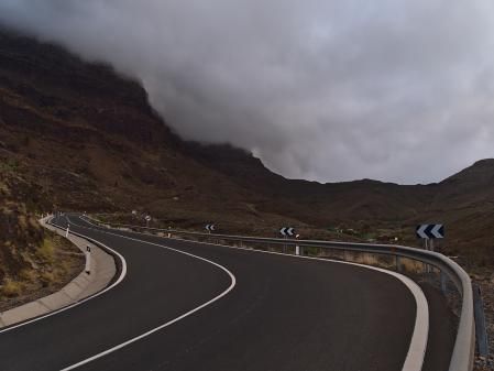 La carretera de las 365 curvas, en Gran Canaria