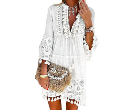 Onsoyours, vestido corto con encaje