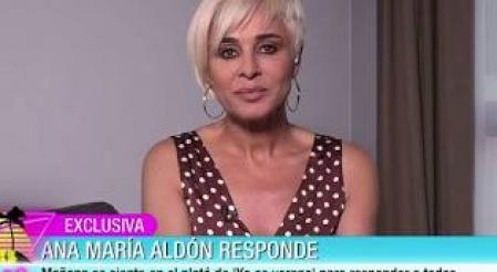 Ana María Aldón se sentará este domingo en el plató de 'Ya es verano'