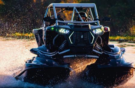 Typhoon, el impresionante vehículo veraniego mitad buggy mitad moto acuática.