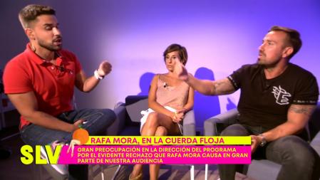 Miguel Frigenti no pudo evitar interrumpir la entrevista de Rafa Mora para decirle lo que pensaba.