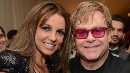 Britney y Elton John en una imagen de archivo