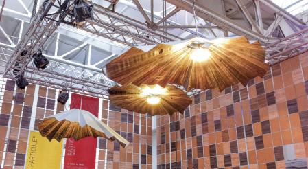 Un modelo de lampara alternativa realizada a partir de materiales veganos