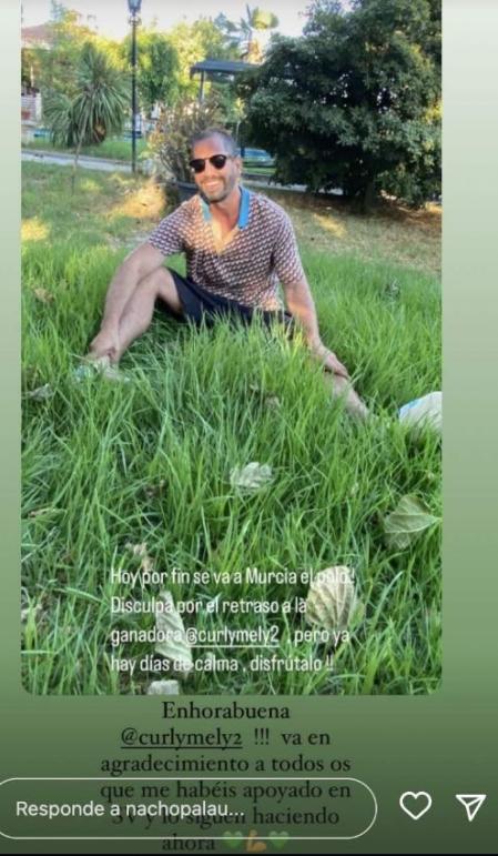 Nacho Palau ha publicado en sus redes sociales tras su ingreso