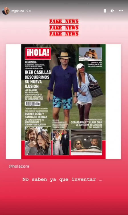 María José Camacho ha desmentido la noticia de ¡Hola!.