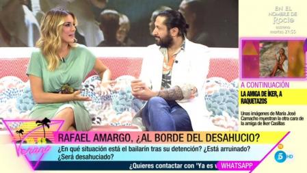 Rafael Amargo en su intervención en 'Ya es verano'