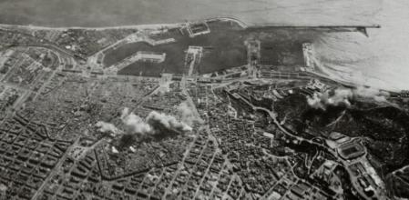 Bombardeos sobre Barcelona.