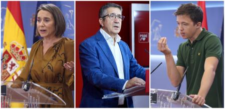 Cuca Gamarra, Patxi López e Iñigo Errejón