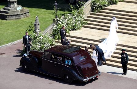 El Rolls-Royce Phantom IV de la reina Isabel II se utilizó en la boda del príncipe Harry y Meghan en 2018