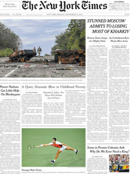 Portada del NY Times