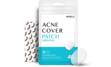 Pack de 40 parches antiacné hidrocoloide Avarelle con árbol de té y aceite de caléndula