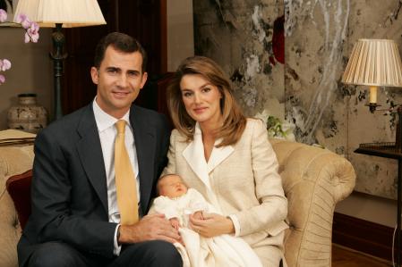 Los reyes dieron la bienvenida a su primera hija Leonor el 31 de octubre de 2005