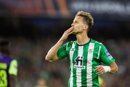 Sergio Canales celebrando un gol con el Betis&nbsp;