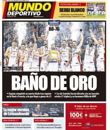 Portada de Mundo Deportivo de este lunes
