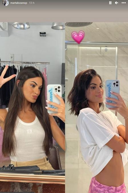 La 'influencer' está encantada con el cambio.