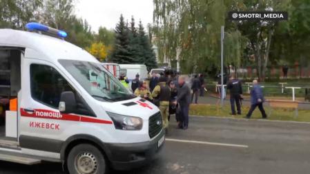 El desconocido irrumpió disparando en un centro educativo de Izhevsk y, tras matar a varios niños, maestros y guardias, se suicidó