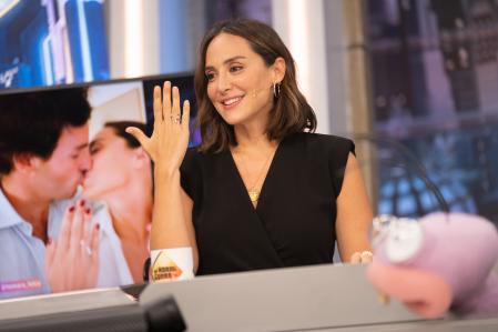 El 22 de septiembre Tamara hacía público su compromiso, también en 'El hormiguero'.