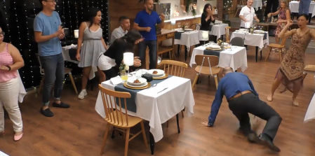 La cita entre David y Rosa en 'First Dates'