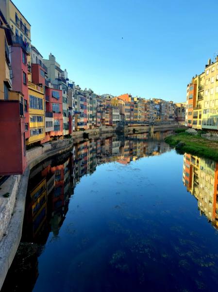 La Girona del río Onyar.