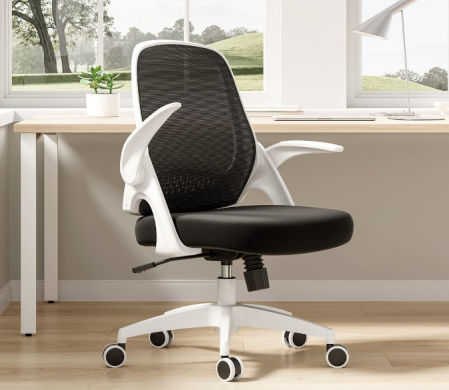 Silla ergonómica con reposabrazos plegables de Hbada