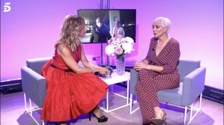 Ana María durante la entrevista