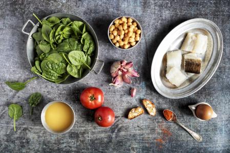 Receta de garbanzos con bacalao