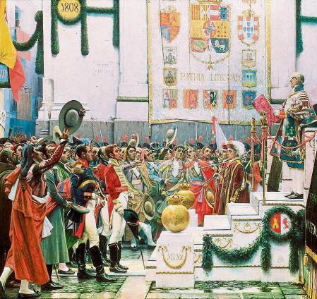 'La promulgación de la Constitución de 1812', obra de Salvador Viniegra.