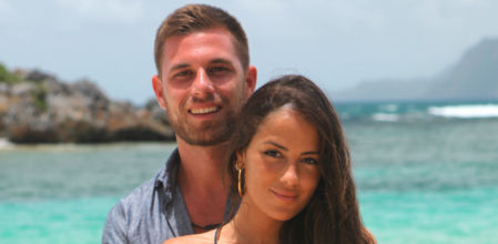 Tom Brusse y Melyssa Pinto antes de entrar a 'La Isla de las Tentaciones'