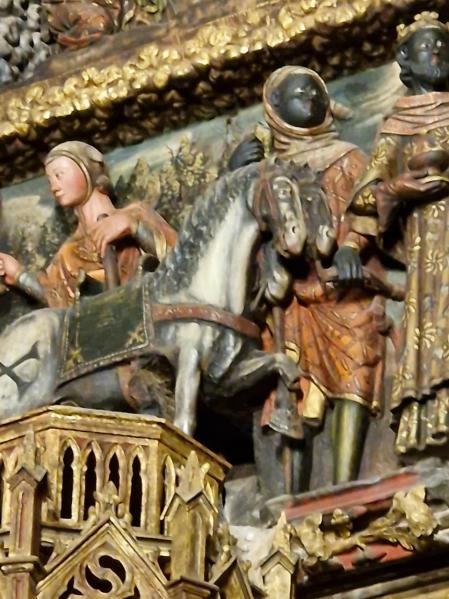 Los reyes magos del Pórtico de la iglesia de Santa María de los Reyes de Laguardia.