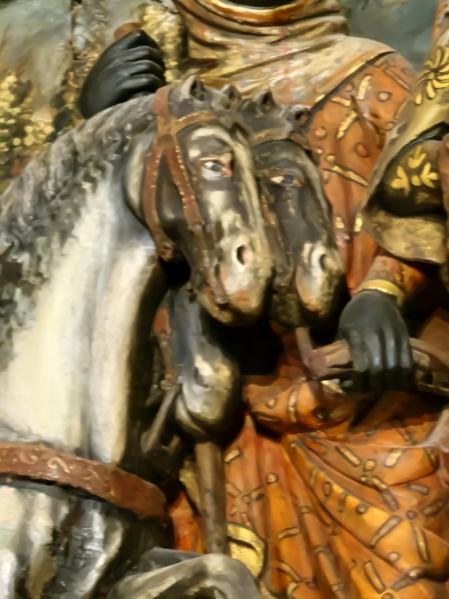 Los reyes magos del Pórtico de la iglesia de Santa María de los Reyes de Laguardia.