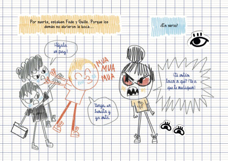 Detalle de '¡Yo sé decir de verdad no al acoso!' de Monsieur Mouch y Maria-Paz