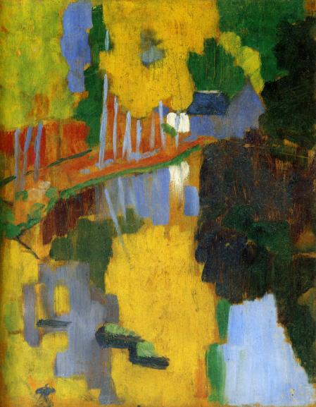 'El talismán', de Pierre Sérusier, una reinterpretación del Bois d'amour que daría inicio al movimiento Les Nabis.