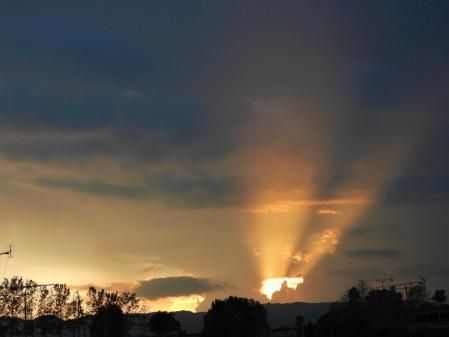 Puesta de sol en Torelló.