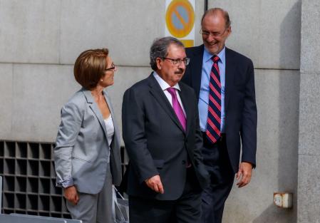 En el centro de la imagen, el posible nuevo presidente del Consejo General del Poder Judicial, Rafael Mozo