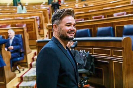 Pleno n el Congreso de los Diputados Pedro Sanchez Gabriel Rufian