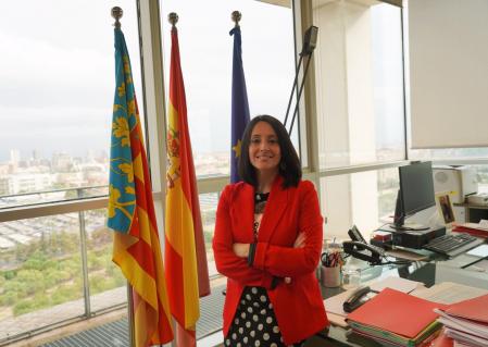 Rebeca Torró durante la entrevista