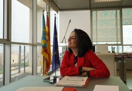 Rebeca Torró durante la entrevista