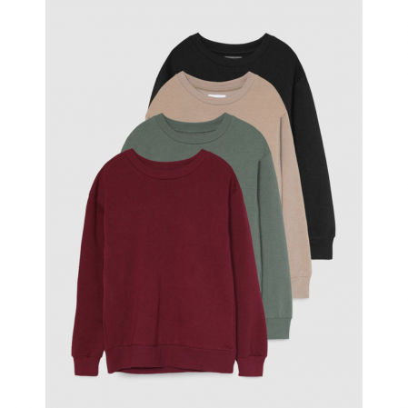 Pack de 4 sudaderas básicas